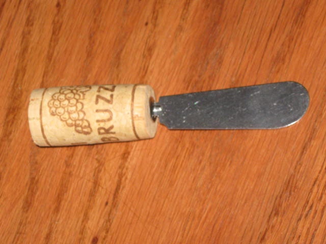 Trio of Wine Cork Cheese Spreaders / Canape / Hors d'oeuvre Utensils