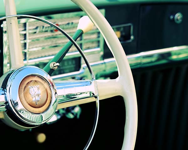 Classic car turquoise green vintage automobile gifts for men masculine 8 x 10 photograph