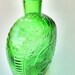 SALE Vintage Green Glass Bottle President and General George Washington