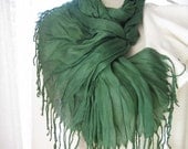 Turkey emerald green Scarf  Spring FASHION unisex man woman crinkle viscose cotton Turkish fashion scarves 2013 mother's day gift