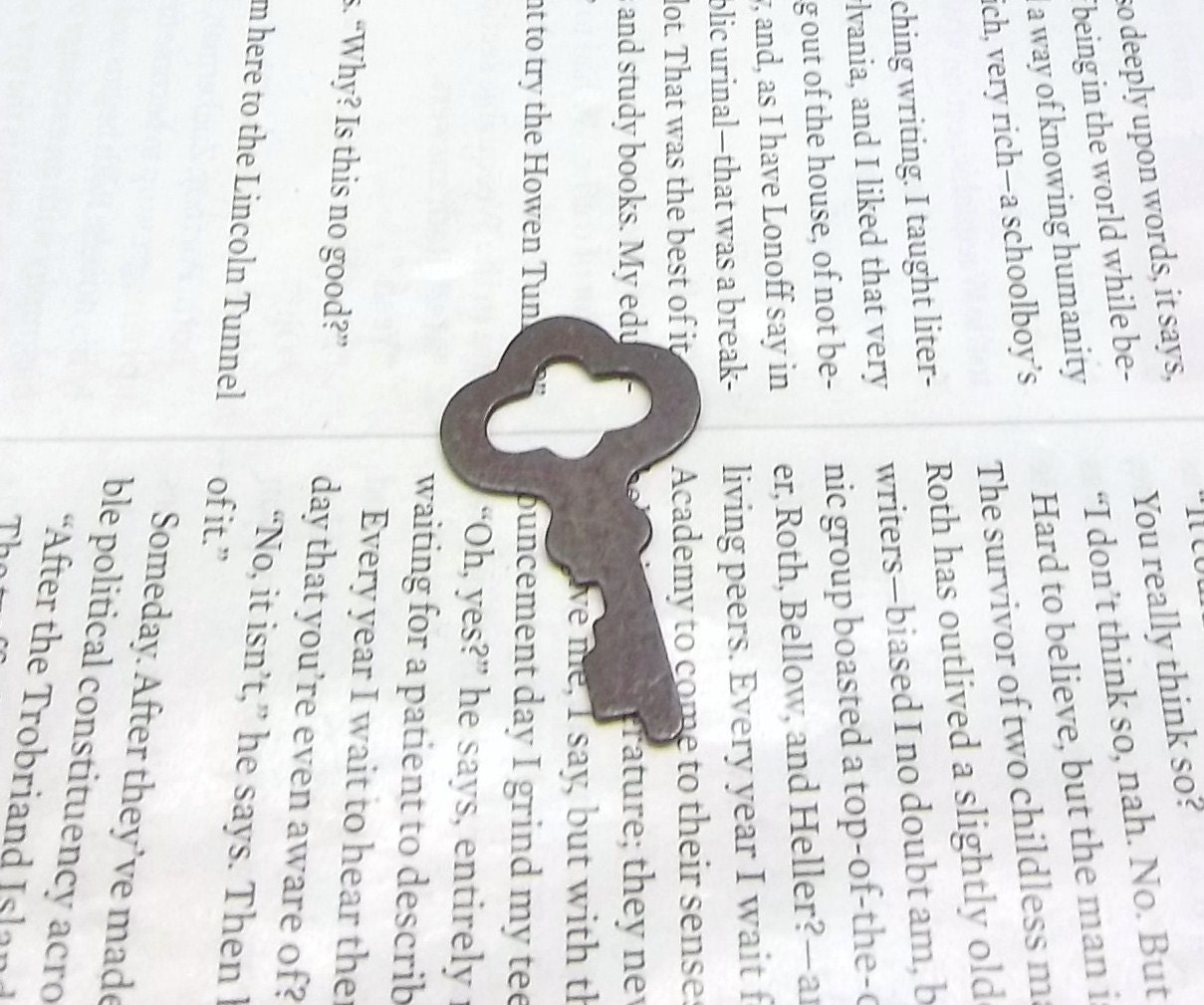 Vintage Flat Lock Key Mini Skeleton Key Steampunk