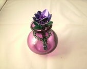 Potted Chain and Scale Flower in Purple