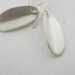 Oval Silver Earrings Silver Drop Earrings ,Silver Dangle Earrings