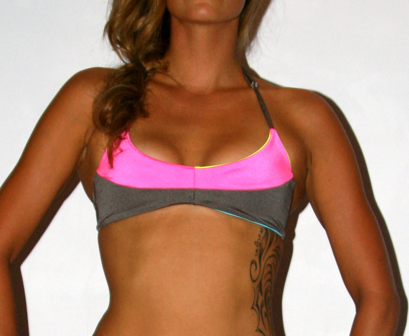 The "Julie" REVERSIBLE BIKINI Halter TOP