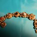 CHRISTMAS IN JULY Sale, 20 % off storewide, See Store Banner For Details, Vintage Slide Bracelet, Gold Tone, Mesh and Glass Stones