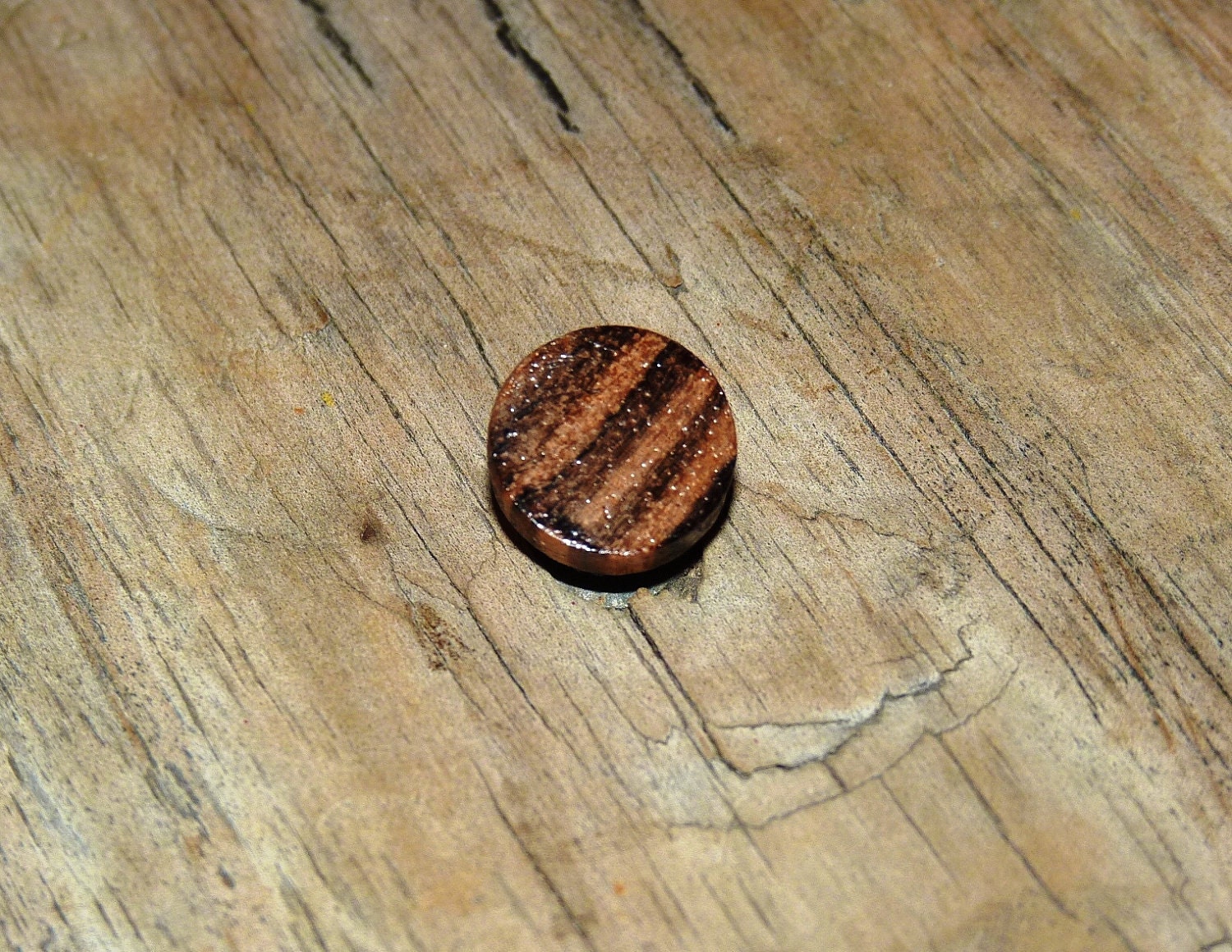 Wood Tie Tack Tie Clip Handmade by