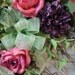Front Door Wreath, Country Wreath, Summer Wreath, Fall Wreath, Bird Nest Wreath, Outdoor Wreath, Silk Wreath, Roses -- FREE SHIPPING