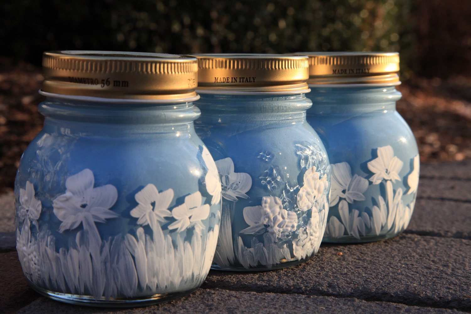 Items similar to Hand Painted Mason Jars on Etsy