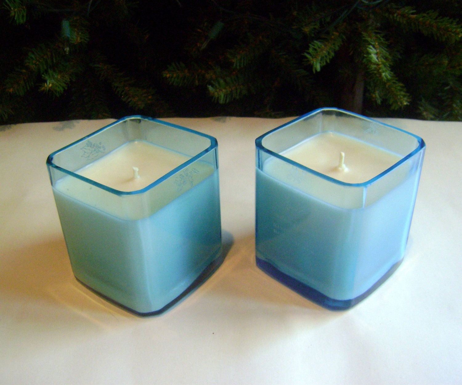 Soy Candles in ReCycled Bombay Sapphire Gin Bottles 2-10 oz candles