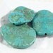 Qty 3: Large Magnesite Turquoise Beads, 30x40mm