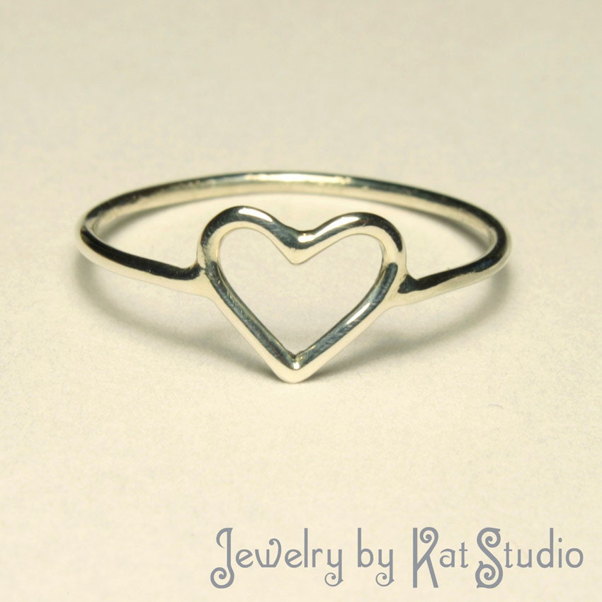 Heart Ring - Handmade  - Sterling Silver 925 - gift packaging