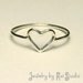 Heart Ring - Handmade  - Sterling Silver 925 - gift packaging