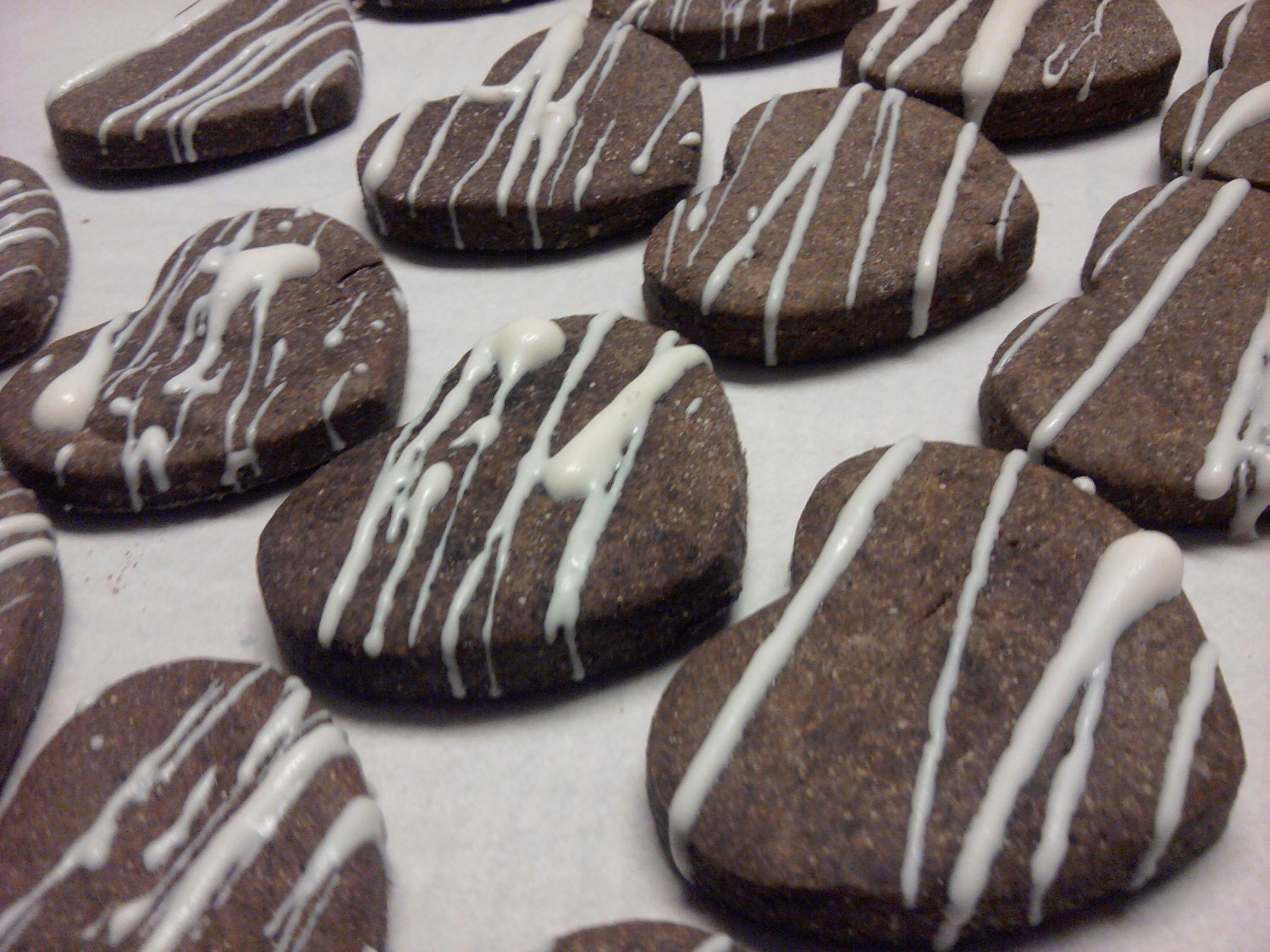 Grain Free Jeni Carob Coconut Hearts with Yougurt Drizzle Half Pound Gift Wrapped