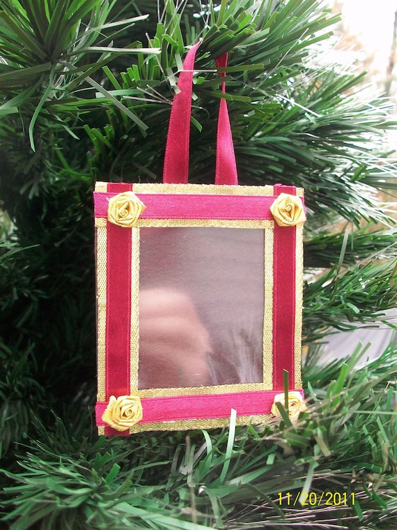 picture frame ornament for tree or by whisperkisscreations picture frame ornament for tree or by whisperkisscreations