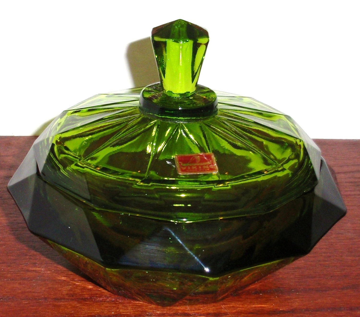 VIKING ART GLASS Diamond Point Heavy Crystal Hand by GlassPalace