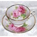 RESERVED for ehailstone AMERICAN BEAUTY Rose Cup and Saucer