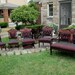 5 Piece Settee Living Room Furniture Set Carved Mahogany ANTIQUE Rare 1800's