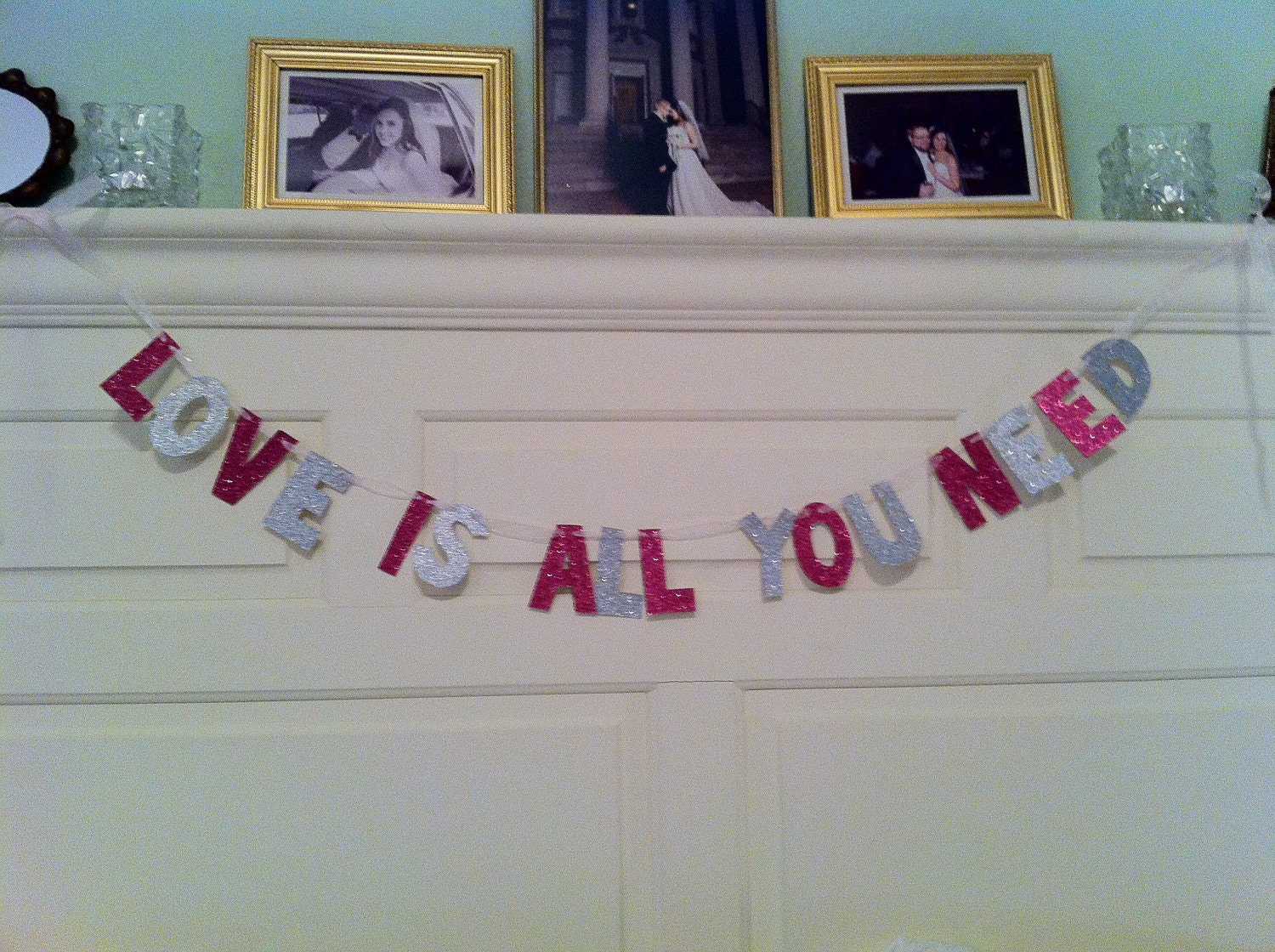 Love Is All You Need Banner -- Beatles Photo Prop for Wedding, etc. / Decoration