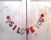PS I Love You Banner -- Decoration / Photo Prop