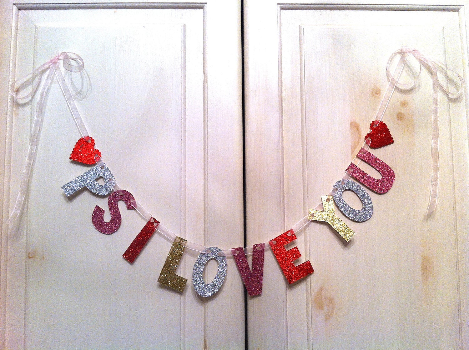 PS I Love You Banner -- Decoration / Photo Prop