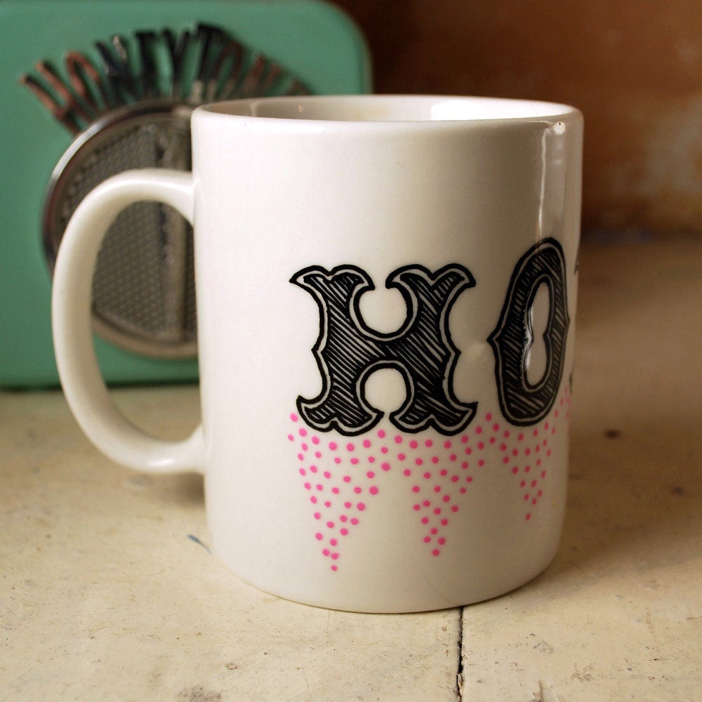 HOLA Porcelain Mug - Hand Illustrated