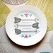 Arrows and Triangles Plate - Hand Drawn