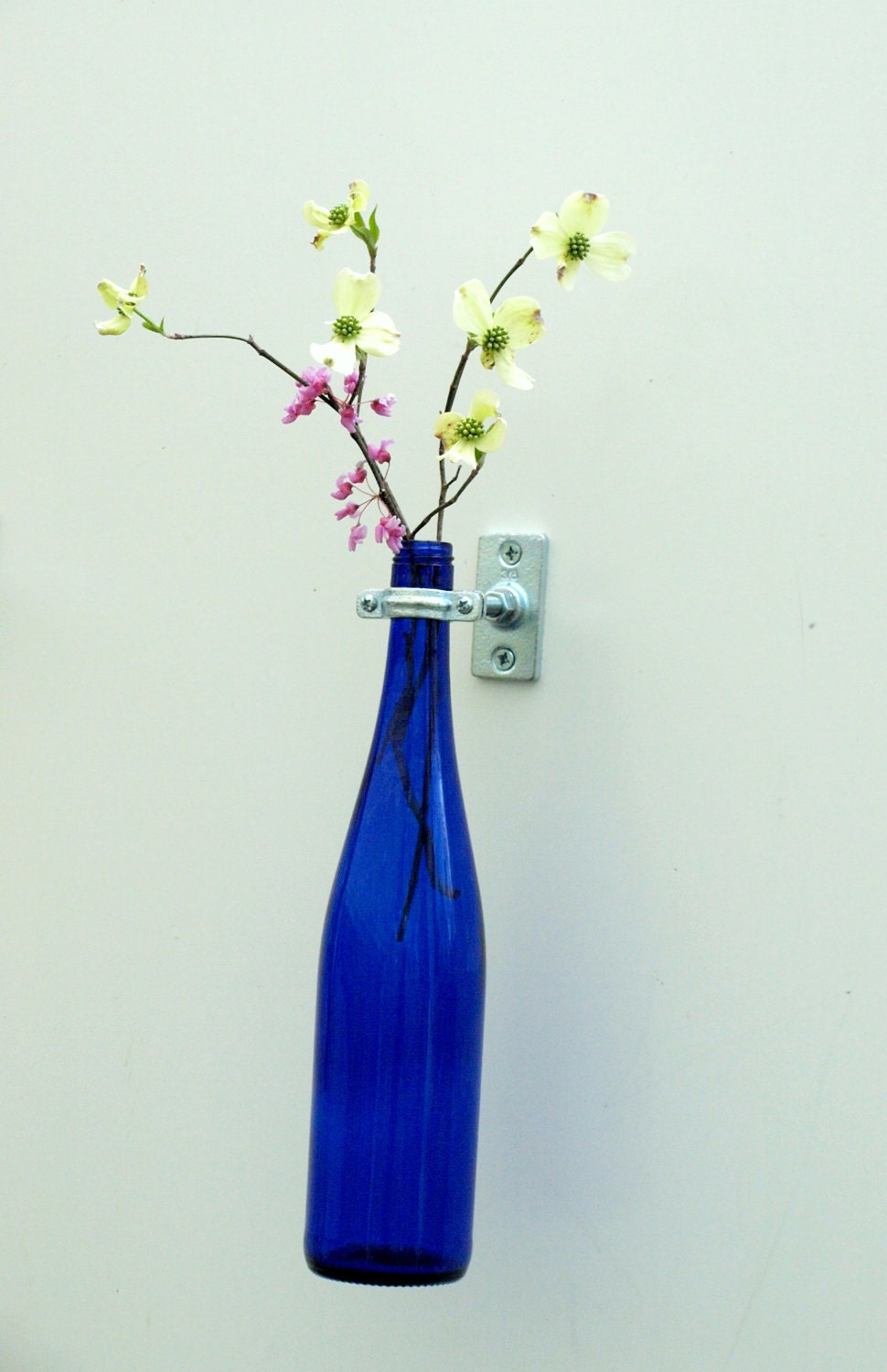 Hardware Only - Wine Bottle Wall Flower Vase - (1)