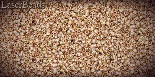 Toho beads seed 10g size 15/0 Gold-Lined Rainbow Crystal Nr. 15-994