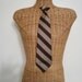 Andhurst Snapper Clip On Brown Stripe Tie