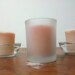 Three Vanilla Chai Votives in Upcycled Holders