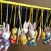 SALE Set of Wooden Easter Ornaments