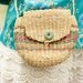 vintage 80's woven cross body