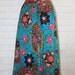 vintage 60's handmade bright floral skirt