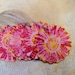 HANDMADE Tags LAST SET of 4 Red Yellow Pink Flower