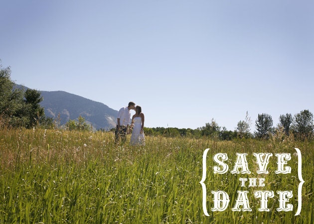 Photo Save the Date Postcard- Custom DIY Printable