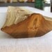 Wood Candle Holder - reclaimed birch wood rustic log split wood center piece hosting eco table LCH113