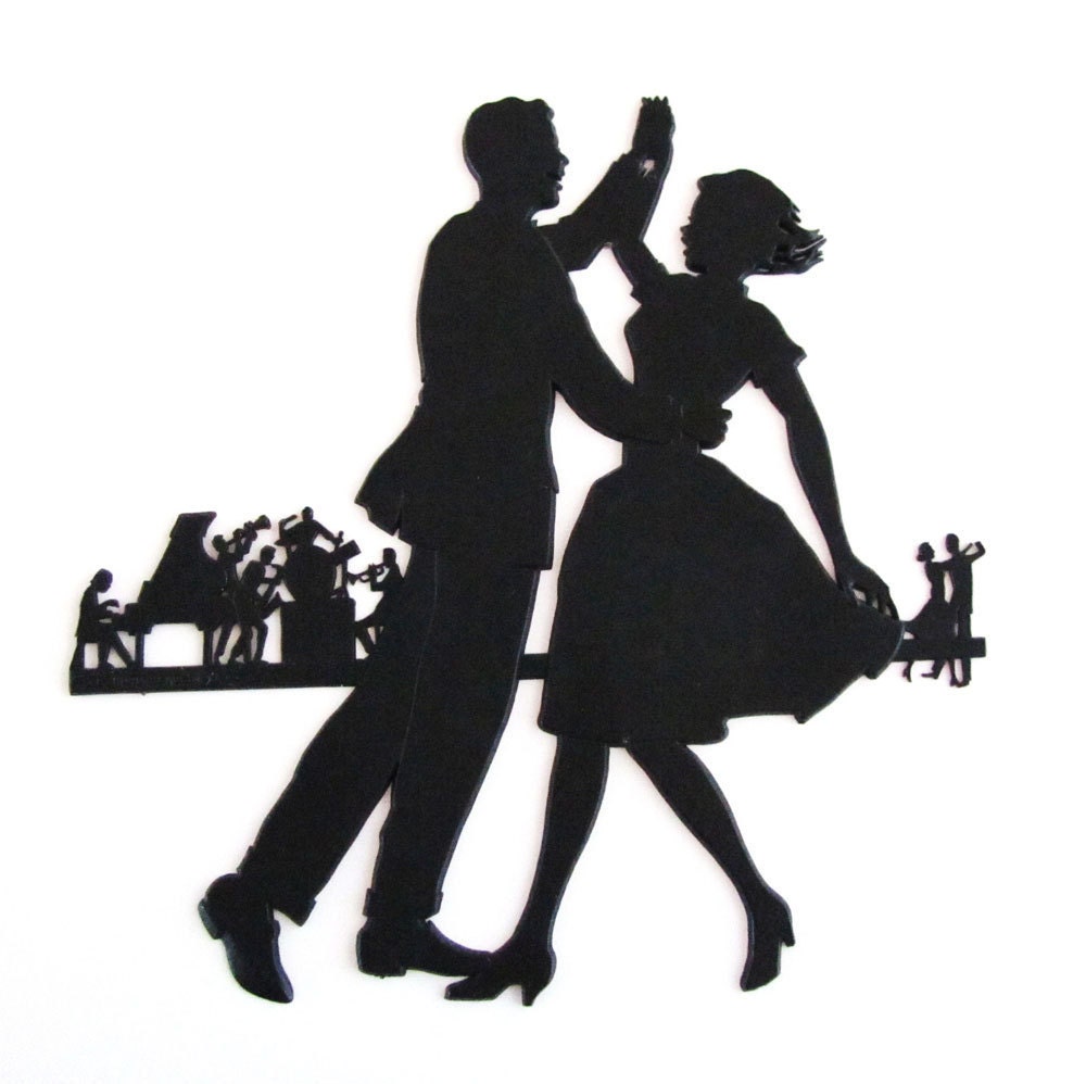 Ballroom Dancing Silhouette