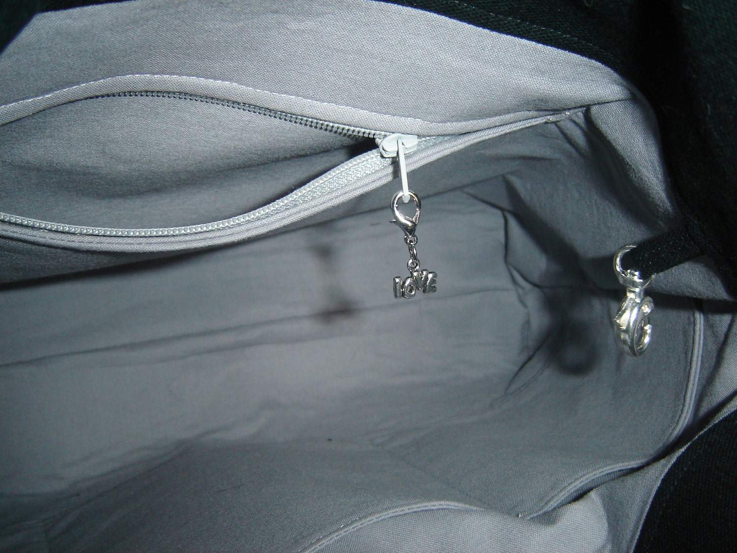Handbag tote black canvas with interchangeable tie front...Choose your color (The Shayna Beth)