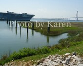 Landscape Photograph, Harbor, Water View,  8" x 10"