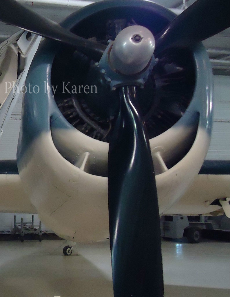 Propeller of Airplane, War Plane Close Up Photo
