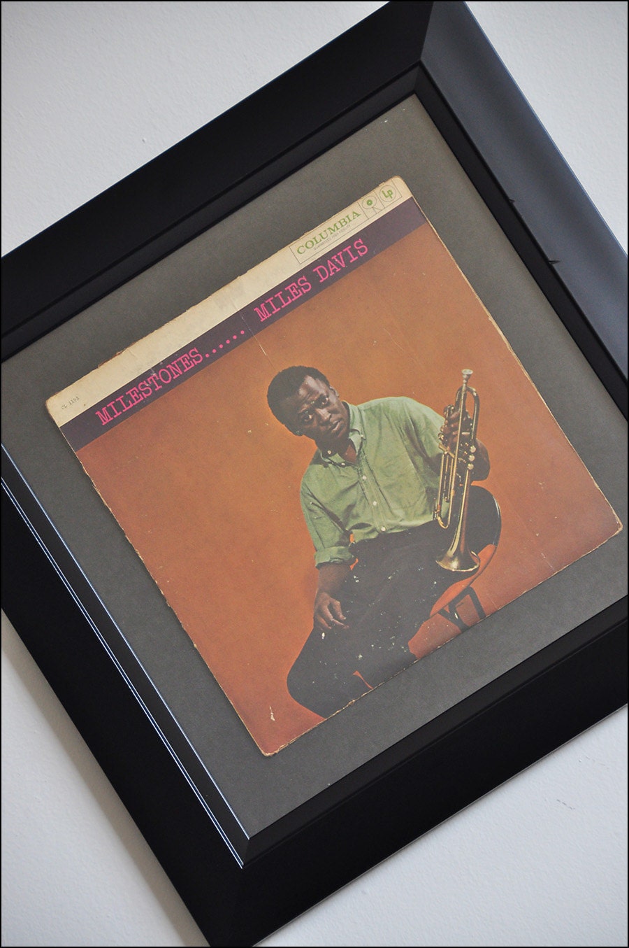 Miles Davis Record Framed 21x21 Jazz Collectable Free Shipping USA