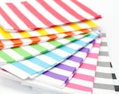 Wide Stripe Paper Bags