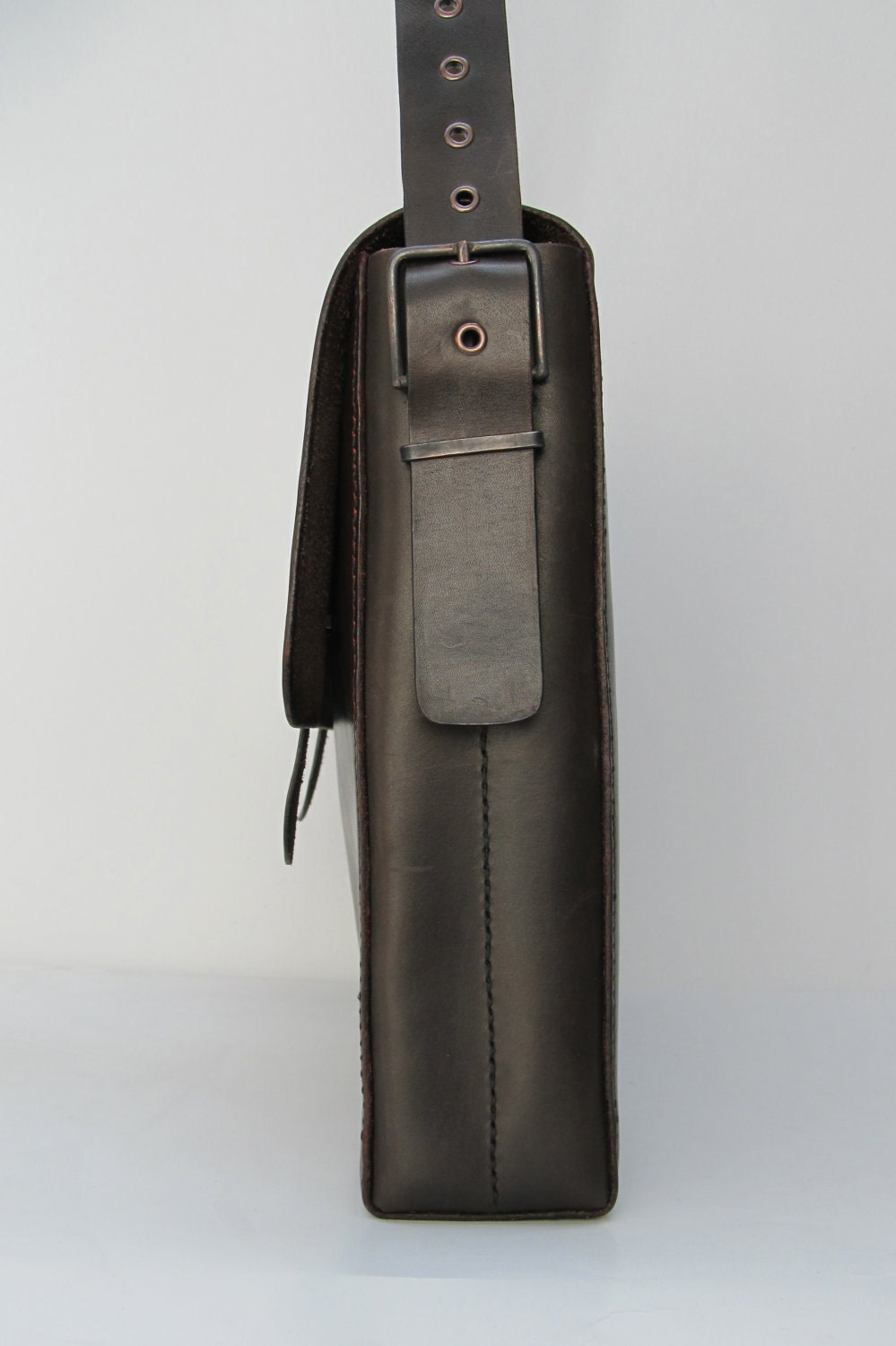 Leather school satchel