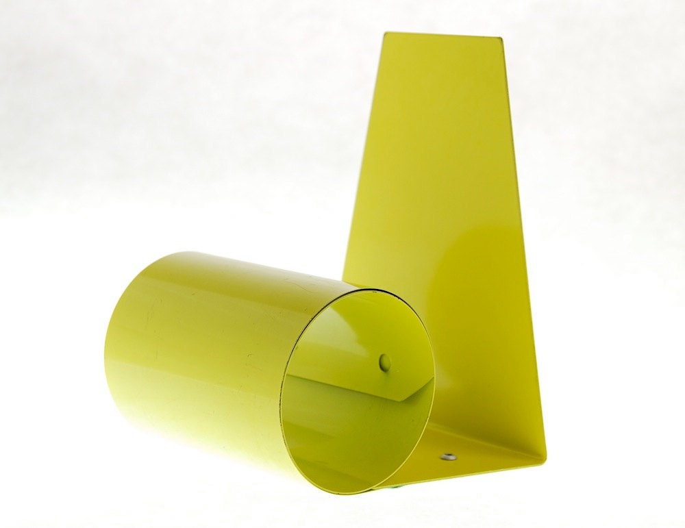 Vintage Mod Yellow Expanding Metal Bookends