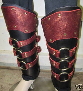 Leather Ring Greaves Leg Armor