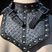 Leather Armor Gothic Dragon Scale Gorget By Sharpmountainleather