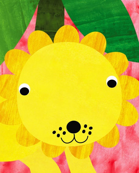 Nursery Decor,Nursery art, Art for kids room,Baby nursery art, wall art children, baby art, nursery art print-Baby Lion - 8x10 Nursery Print