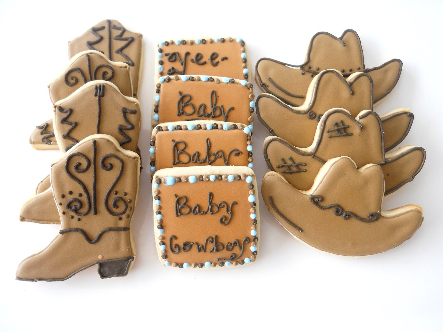 1 Dzn. Cowboy Baby Shower Cookies