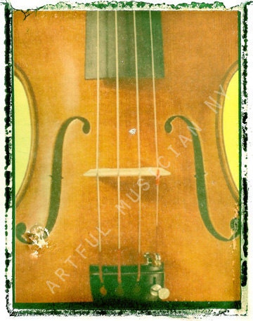 guitar print violin music art print classical  5 x 7  photographic prints