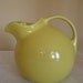 Yellow Ball Pitcher Hall China Vintage